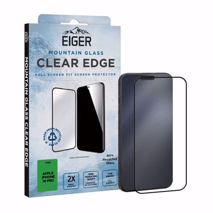 Picture of Eiger Eiger Mountain Glass CLEAR EDGE Screen Protector GRS for iPhone 16 Pro