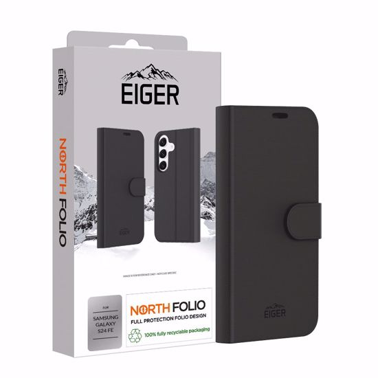 Picture of Eiger Eiger North Folio Case for Samsung Galaxy S24 FE in Black